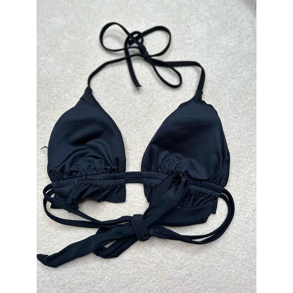 Target: Black Ruffle Bikini Top - Picture 3 of 7